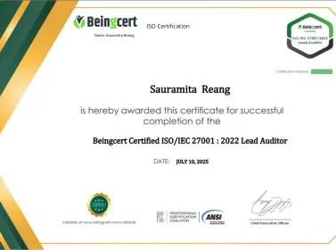 BeingCert Certificate 1